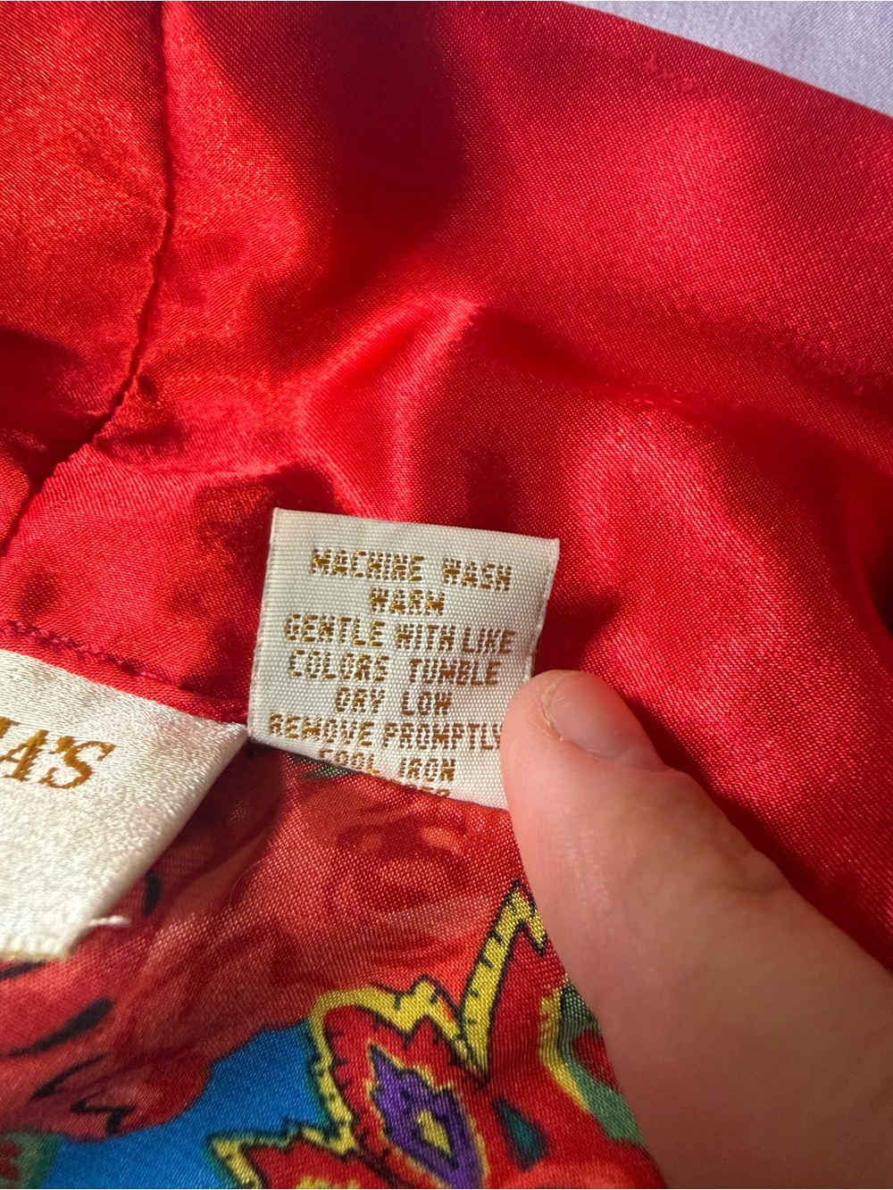 VTG Victoria's Secret Gold Label Kimono Short Robe One Size Multi Color Roses - Picture 8 of 11